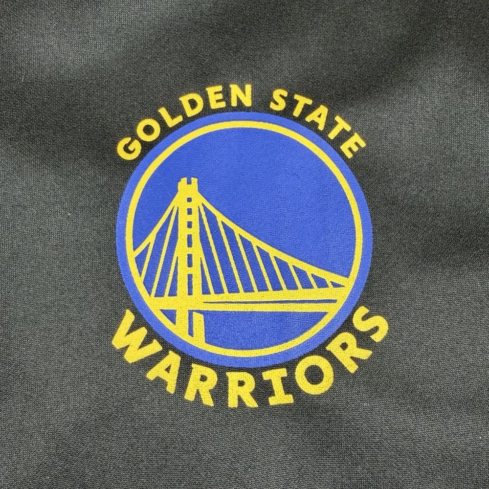 NBA Golden State Warriors Zip Warm Up Track Jacket Back‎ Graphic Men's Sz XL